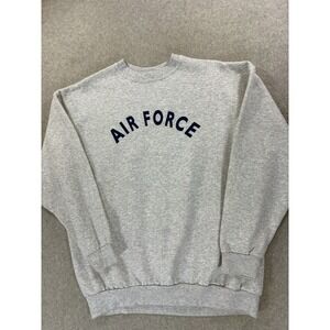 Air Force Falcons Screened Logo Campus Crew Sweatshirt (Men's 2XL) Gray